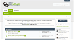Desktop Screenshot of modularfoxmustangs.com